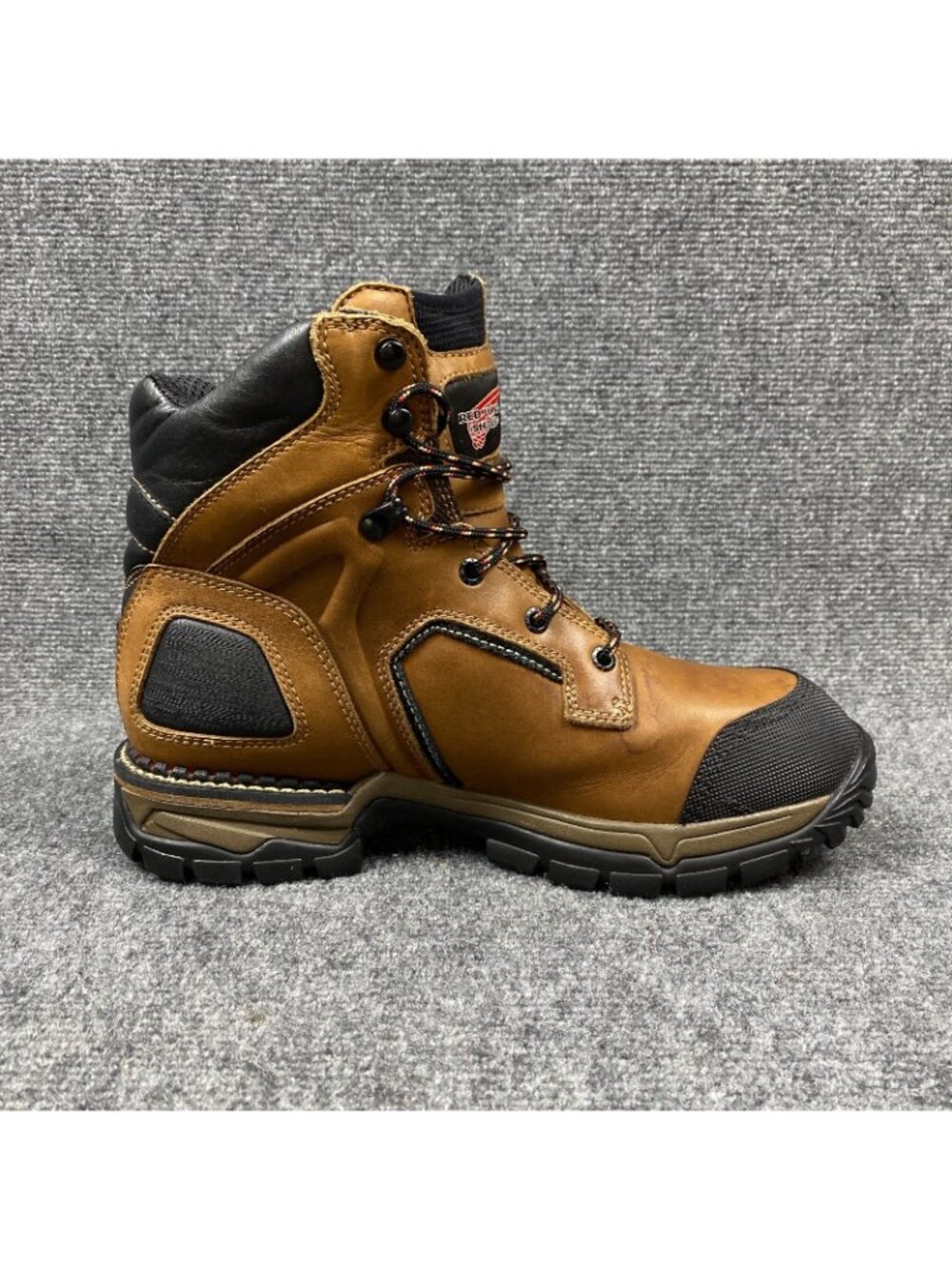Red Wing Boots Mens 9D Sample Not For Resale Brown Nubuck 6" Waterproof Vibram - Picture 6 of 16